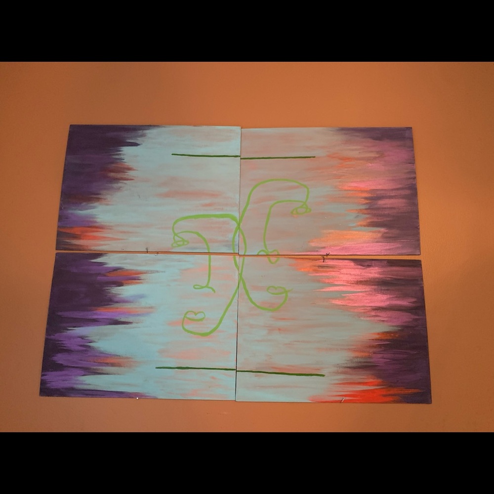 •More than invisible• acrylic on canvas painting